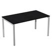 7331920001703-Bureau droit Trend - L120 - pieds arches - plateau imitation frêne noir--0