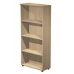 Bibliothèque haute Trend - L80xP35xH180 cm - 3 étagères - imitation chêne