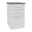 3253310197244-Caisson HT bureau - steely/stelly manager - Profondeur 60 cm - blanc perle - top chene gris--0