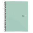 THE ORIGINAL NOTEBOOK, couverture rigide, A5, quadrillage 5x5 mm, 80 feuilles de 1 couleur, Miquelrius, Aqua.