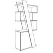 3253310544574-Bibliothèque KHEOPS  - porte à gauche - structure carbone - finition imitation chêne clair--1
