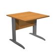 Bureau droit Trend - L80 - Pieds métals - plateau imitation aulne - pied anthracite