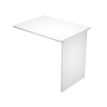 Retour direct pour Bureau Trend pieds panneau - L80 - plateau blanc