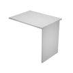 Retour direct pour Bureau Trend pieds panneau - L80 - plateau gris