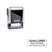 0092399430285-Tampon personnalisé avec 3 lignes - zone d'impression 38 x 14 mm - Trodat Printy 4911 blanc--1