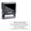 0092399528302-Tampon personnalisé avec 6 lignes - zone d'impression 64 x 26 mm - Trodat Printy 4914 gris--1