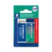 STAEDTLER Mars® plastic 526 50 - Blister 2 gommes blanche et couleur bleu/vert sans latex 65 x 23 x 13 mm - Edition Anniversaire