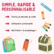3134725026322-Cléopatre - 12 étiquettes no pack - Primaire--3