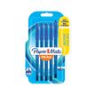 PAPER MATE® INKJOY 100™ - Blister de 5 stylos bille capuchonnés - Bleu - Pointe fine