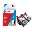 Cartouche compatible Canon PG-40/CL-41 - Pack de 4 - noir, cyan, magenta, jaune - G&G