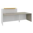 0404052435801-Banque d'accueil OLA - Ensemble composé d'un module haut + un module PMR et d'une tablette jaune curry - L242,5 cm - blanc per--1