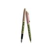 3219918262630-Enzo Varini Taormina XL Nakara - Parure de stylo à bille et stylo plume - rose et vert-Avant-0
