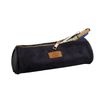 3173741246222-Trousse Velvet ronde velours - 1 compartiment - bleu marine - Carpentras-P_405114191_2-1