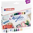 4057305031020-Edding Nordic - Pack de 8 marqueurs acryliques - noir, jaune pastel, rouge, vert mousse, b-P_405117148_5-0