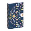 Agenda de poche Chemin des Marettes spiralé recyclé - 1 semaine sur 2 pages - 9 x 16 cm - bleu - Exacompta