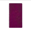 Agenda de poche Primrose - 1 semaine sur 2 pages - 9,5 x 17,5 cm - prune - Oberthur