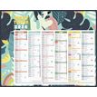 Calendrier bancaire illustré année civile BOUCHUT "Exotique Mini" 21 x 26,5 cm Pefc 70 %