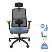 8033540636684-Fauteuil de bureau ARMONIA - accoudoirs réglables - appuie-tête réglable - gris-P_405121630_1-0