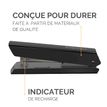 0043859776597-Fellowes - Agrafeuse LX820 noire avec Microban® - capacité de 20 feuilles - pleine bande-P_405124143_2-1