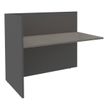 Banque d'accueil Module de départ haut OLA - L162,5 x H112 x P82,5 cm - structure carbone, plateau chêne gris