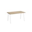 3483601132924-Bureau MAMBO - 160 cm - Pieds métal - Chêne Sonoma/blanc-P_405132835_1-0