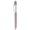 3086123694088-BIC 4 Couleurs WOOD - Stylo à bille 4 couleurs - corps rose-P_405132851_1-0