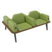 3253310179585-Banquette ILO - 4 places L172xP114cm -  carbone - structure noyer - tissu kiwi-P_405134637_1-0