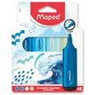 3154147409022-Maped Fluo'peps - Pack de 4 surligneurs - mix 2 pastel et 2 glitter - différents modèles-P_405137067_3-2