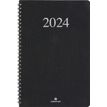 Agenda Galway - 1 semaine sur 2 pages - 19 x 24,5 cm - noir - Oberthur