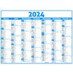 3664447154657-Calendrier Classique - 7 mois par face - 43 x 55 cm - bleu - Oberthur-P_405149386_2-1