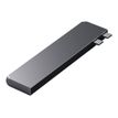 0810086360611-Satechi Pro Hub Slim - Hub 7 ports - USB-C x 2 - HDMI - pour Apple MacBook Air à partir d-P_405150615_3-2