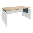 3253310459076-Bureau INEO JET UP Bureau Vallée - Réglable en hauteur - L120 x H74/78/82 x P80 cm - Pieds blanc - plateau c-P_405151987_1-0