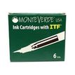 Monteverde - Boîte de 6 cartouches d'encre - bleu turquoise