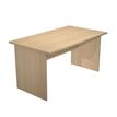 7331920000133-Bureau droit Trend - L120 - Pieds panneaux - plateau imitation chêne-P_405165553_1-0