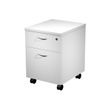 Caisson mobile Trend - L43xP52xH59,5 cm - 2 tiroirs dont 1 DS - gris