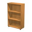 7331910003496-Bibliothèque mi-haute Trend - L80xP35xH120 cm - 2 étagères - aulne-P_405165808_1-0