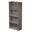 7331920002083-Bibliothèque haute Trend - L80xP35xH180 cm - 3 étagères - imitation frêne Toscan-P_405165818_1-0