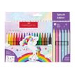 Faber-Castell Special Edition Unicorn - 18 Feutres + 6 gratuits - encre à l'eau
