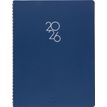 3664447208718-Agenda à spirale Portland - 1 semaine sur 2 pages - 22 x 28 cm - bleu - Oberthur--0