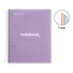 8422593499504-Notebook Miquelrius à couverture souple format A5 avec lignes horizontales, 120 feuilles de 5 couleurs, collection Emotions ,--1