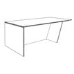3253310544123-Bureau KHEOPS avec pied droit à gauche - L200 - plateau imitation noyer - structure blanc-P_405223989_3-2