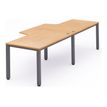 Rocada Executive - bureau double - L360 cm - plateau hêtre - pied anthracite