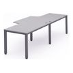 Rocada Executive - bureau double - L360 cm - plateau gris - pied anthracite