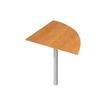 Angle de liaison à 90° pour Bureau Trend - pied effet chromé - plateau imitation aulne