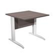 0404052256116-Bureau droit Trend - L80 - Pieds métals - plateau imitation frêne toscan - pied blanc-P_405225611_1-0