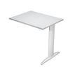0404052258172-Retour direct pour Bureau Trend pieds métal - L80 - plateau gris - pieds effet chromé-P_405225817_1-0