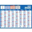 3592930026269-Calendrier bancaire année civile BOUCHUT "Classique 16 Mois" 40,5 x 55 cm coloris bleu Pefc 70 %--0