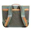 0404052342130-Cartable scolaire Léo - 38 cm - 2 compartiments - kaki - Biopic--1