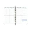 3660942089067-Agenda de bureau Sésame All in One Horizons 20S Visuel spiralé - 1 semaine sur 2 pages  + 1 carnet de notes ligné -15 x 21 cm - Bleu c--3