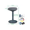 4002432138418-Leitz Ergo Active - Tabouret - ergonomique - triangulaire - pivotant - tissu recyclé à 1-P_405245713_2-8